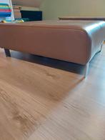 Lederen poef, Huis en Inrichting, Ophalen, Zo goed als nieuw