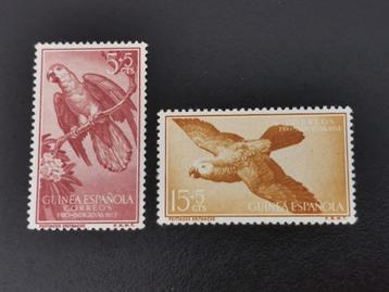 Guinea Espanola 1957 - vogels - papegaaien  **
