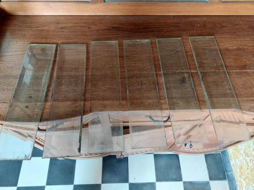 6 ruitjes van buffetkast - allerlei doeleinden, Antiek en Kunst, Curiosa en Brocante, Ophalen of Verzenden