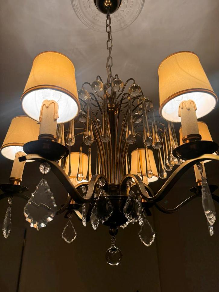 Kroonluchters / armaturen, Huis en Inrichting, Lampen | Kroonluchters, Gebruikt, Metaal, Ophalen of Verzenden