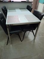 Eettafel, salontafel en schuifdeur, Ophalen, Metaal