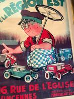 Auto ecole oude reclame poster, Reclamebord, Gebruikt, Ophalen of Verzenden