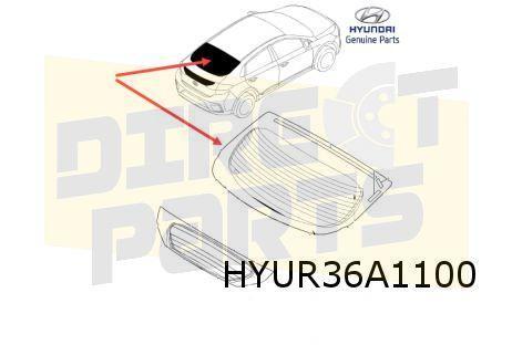 Hyundai Ioniq (10/16-9/19) achterruit (tinted) Origineel! 87, Auto-onderdelen, Carrosserie, Achterklep, Hyundai, Achter, Nieuw