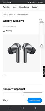 Galaxy buds 3 pro (neuf dans la boîte, jamais ouverte), Telecommunicatie, Mobiele telefoons | Oordopjes, Ophalen, Nieuw
