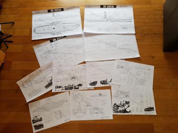 Bouwplan stoom rader sleepboot (Set van 11 tekeningen ) beschikbaar voor biedingen