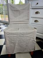 6 beige stoelhoezen, Ophalen, Overige kleuren, Zo goed als nieuw, Stof