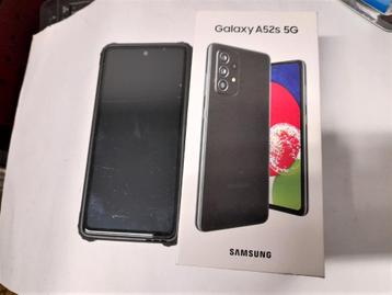 SAMSUNG A52s 128GB - 5G- met panzerglas en Armor crash cover, 10 mégapixels ou plus, Enlèvement, Noir, Android OS