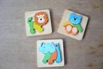 3 houten babypuzzels, Ophalen of Verzenden