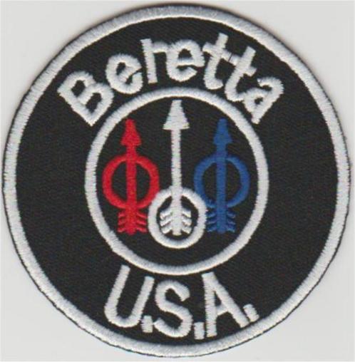 Beretta usa stoffen opstrijk patch embleem #2, Collections, Vêtements & Patrons, Neuf, Envoi
