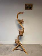 Vintage rotan plantenhouden, Huis en Inrichting, Ophalen, Zo goed als nieuw