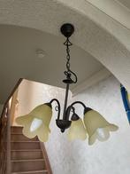 Lusters (3), Huis en Inrichting, Lampen | Kroonluchters, Glas, Gebruikt, Ophalen