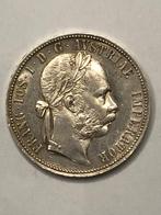 Munt zilver 1 florin Oostenrijk Franz-Joseph 1890 mooi, Enlèvement ou Envoi, Autriche, Monnaie en vrac, Argent