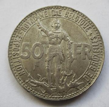 België 50 frank 1935 Wereldtentoonstelling FR