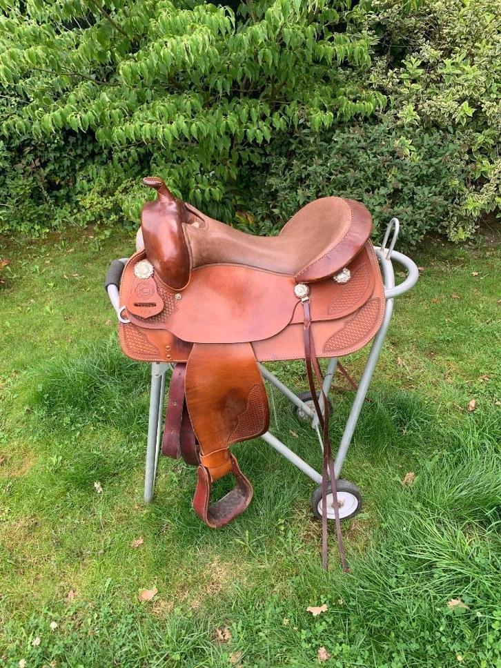 Continental westernzadel, Dieren en Toebehoren, Paarden en Pony's | Zadels, Zo goed als nieuw, Western, Ophalen