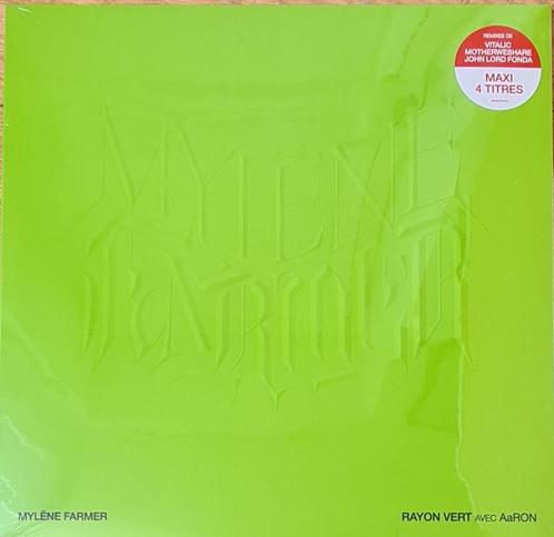 MYLENE FARMER 12" MAXI GROEN VINYL - GROENE RAY - NIEUW, Cd's en Dvd's, Vinyl | Pop, Nieuw in verpakking, 2000 tot heden, 12 inch