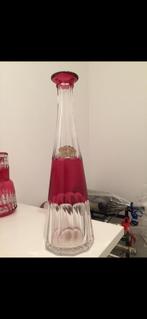 Belle carafe en cristal rouge VAL SAINT LAMBERT années 1950, Ophalen
