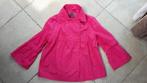 Mooie zomerse fuchsia roze jas mt 42, Ophalen, Zo goed als nieuw, Maat 42/44 (L), Roze