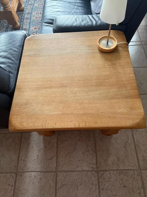 Salontafel in volle Franse eik – stevig en stijlvol, Huis en Inrichting, Tafels | Salontafels, Gebruikt, 50 tot 75 cm, 50 tot 100 cm
