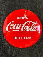 Coca-Cola emaille reclamebord, Verzamelen, Ophalen of Verzenden, Gebruikt, Reclamebord