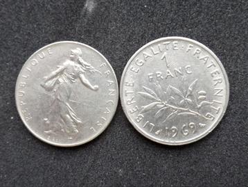 1 Franse franc (semeuse) van 1969  beschikbaar voor biedingen