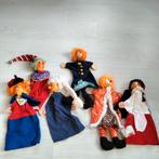 vintage retro handpoppen poppenkastpoppen houten hoofd, Verzamelen, Ophalen of Verzenden, Gebruikt