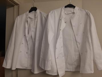 2X Koksvest /koksbuis + petje / haarnetje beschikbaar voor biedingen