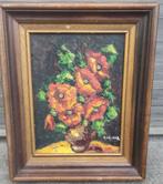 huile sur panneau les coquelicot signe armand lacour, Ophalen of Verzenden