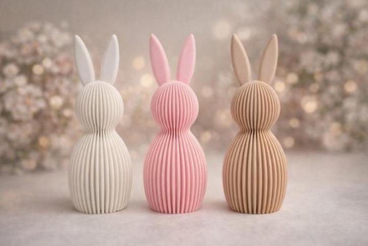 Paasdecoratie konijntjes set van 3, Divers, Pâques, Neuf, Enlèvement ou Envoi