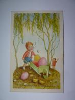 Joyeuses Paques - oude postkaart, Affranchie, (Jour de) Fête, 1940 à 1960, Enlèvement ou Envoi