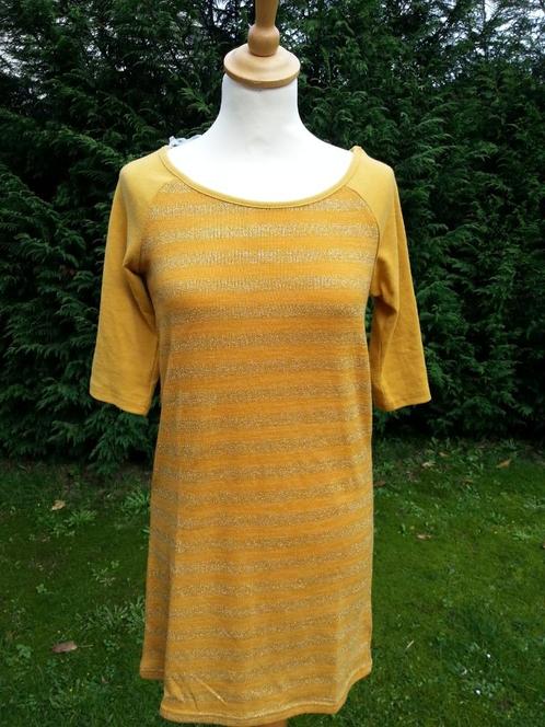 Recht kleedje gestreept oker geel / glansdraad NIEUW TU, Kleding | Dames, Jurken, Nieuw, Geel, Ophalen of Verzenden