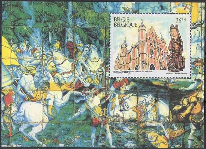 Steden en pleinen in België, Postzegels en Munten, Postzegels | Europa | België, Postfris, Orginele gom, Overig, Zonder envelop