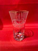 bierglas Breda beer met gouden rand, Ophalen of Verzenden, Gebruikt, Glas of Glazen, Overige merken