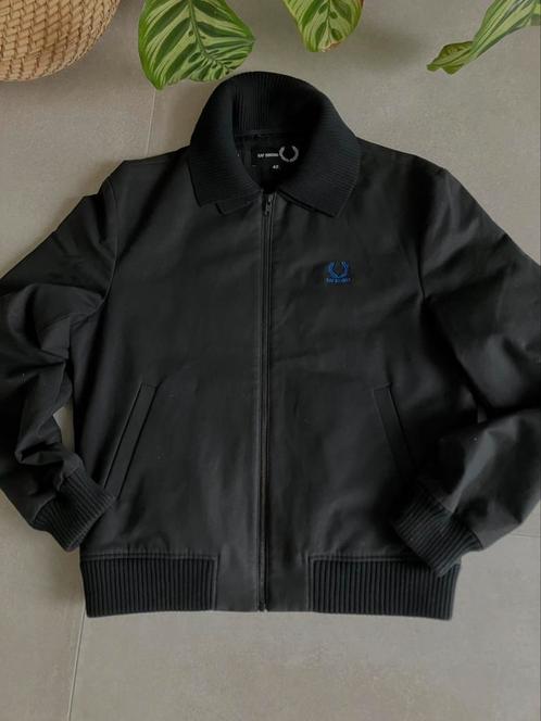 Raf Simons x Fred Perry Harrington jas, Kleding | Heren, Truien en Vesten, Zo goed als nieuw, Maat 48/50 (M), Zwart, Ophalen of Verzenden