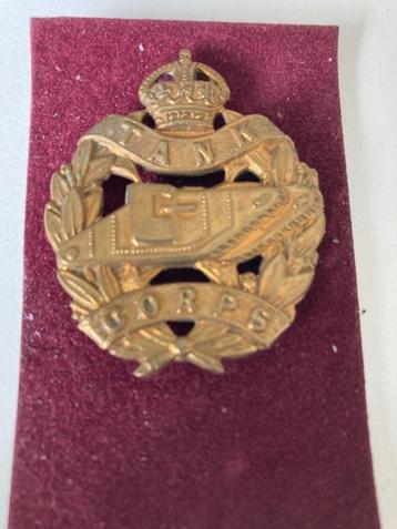 WW1 - Royal Tank Corps kepie insigne (gemarkeerd) beschikbaar voor biedingen
