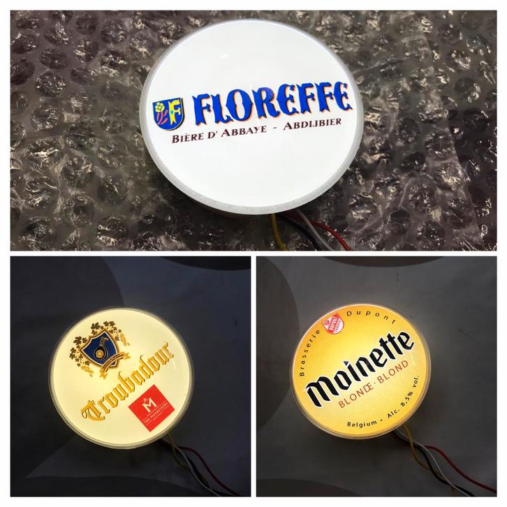 Taplenzen met verlichting, 3st.voor 20€, Verzamelen, Biermerken, Zo goed als nieuw, Overige typen, Ophalen of Verzenden