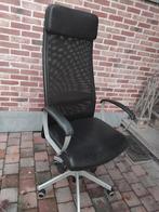 bureaustoel op wielen hoge rugleuning, Ophalen of Verzenden, Gebruikt, Bureaustoel