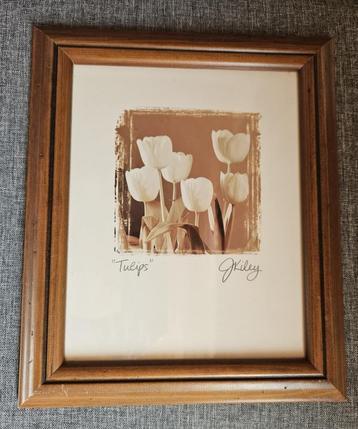 Cadre bois tulipes décoration murale beschikbaar voor biedingen