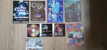 Lot de 7 flyers de la Discothèque La Bush @ Esquelmes beschikbaar voor biedingen