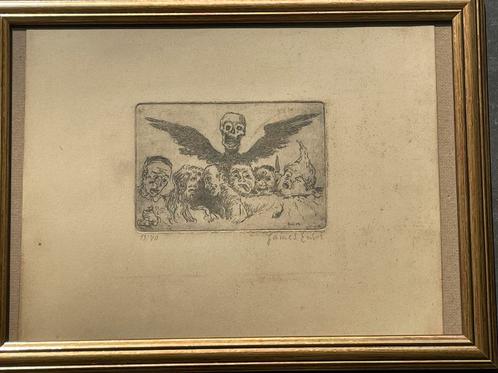 James Ensor - Gesigneerd, Antiek en Kunst, Kunst | Litho's en Zeefdrukken, Ophalen