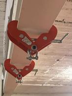 2 Balkenklemmen van 1000kg, Doe-het-zelf en Bouw, Ophalen, Zo goed als nieuw, Handmatig