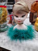 Vintage porseleinen Lady pop als decoratie perfecte staat, Verzamelen, Poppen, Ophalen of Verzenden, Zo goed als nieuw, Pop