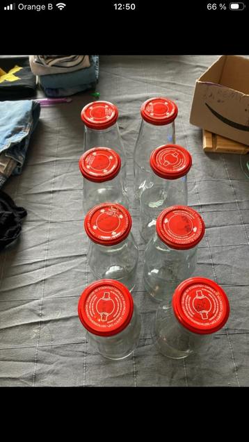 Lot de 8 bouteilles a conserves ou passata beschikbaar voor biedingen