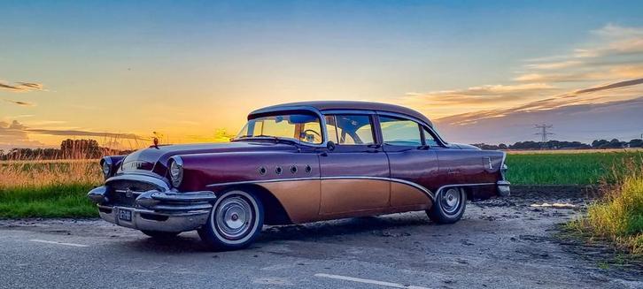 NL Kenteken Buick Super 1955 322 CUI V8, Auto's, Buick, Particulier, Overige modellen, Bluetooth, Benzine, Stadsauto, 4 deurs