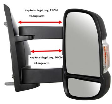 buitenspiegel Fiat Ducato Citroen Peugeot Lange arm Rechts beschikbaar voor biedingen