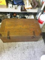 houten kist/koffer., Autres essences de bois, Enlèvement, Utilisé