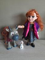 Disney Frozen Dolls Anna, Sven en Olaf, Zo goed als nieuw, Ophalen