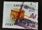 Peru 1995 - posttransport - antieke postkar, Ophalen of Verzenden, Gestempeld, Zuid-Amerika