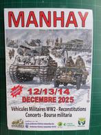 Manhay véhicules militaires - affiche 40x30 - 2025, Enlèvement ou Envoi, Rectangulaire vertical, A1 jusqu'à A3, Comme neuf