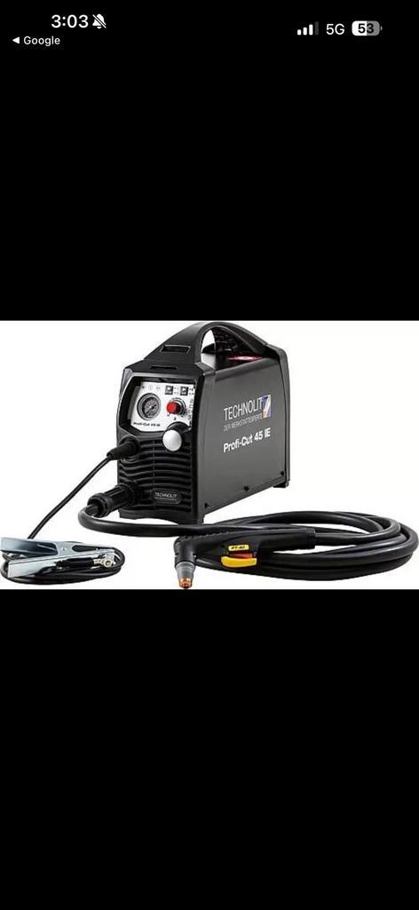 Plasmasnijder technolit proficut 45 ie, Doe-het-zelf en Bouw, Compressors, Zo goed als nieuw, Ophalen