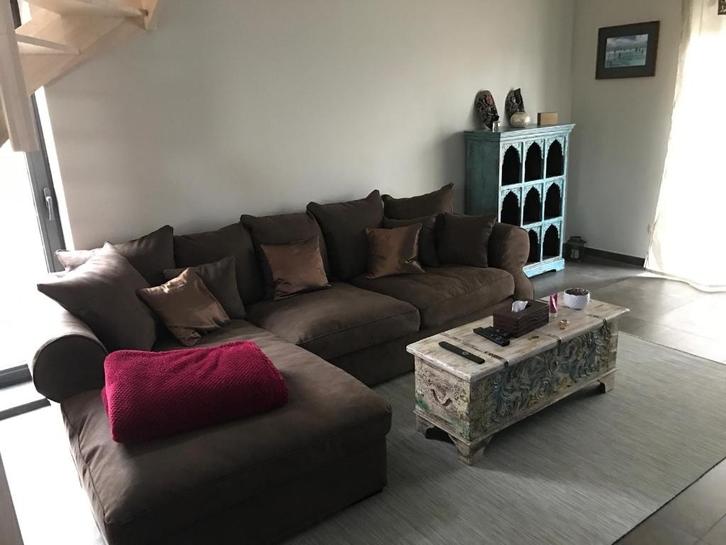 Fauteuil, Maison & Meubles, Fauteuils, Comme neuf, Tissus, 125 cm ou plus, 150 cm ou plus, Enlèvement